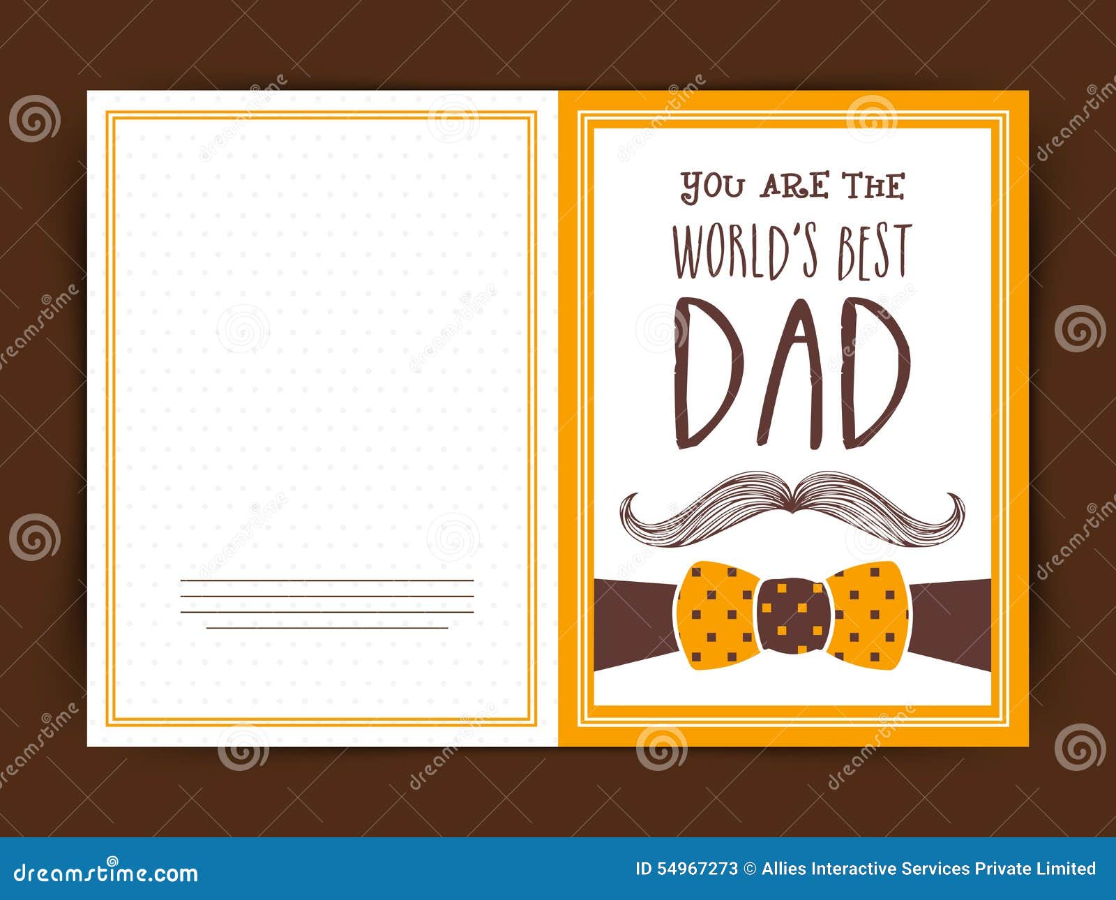 Diseño Feliz De La Tarjeta De Felicitación De La Celebración Del Día De  Padre Stock de ilustración - Ilustración de ornamento, saludo: 54967273