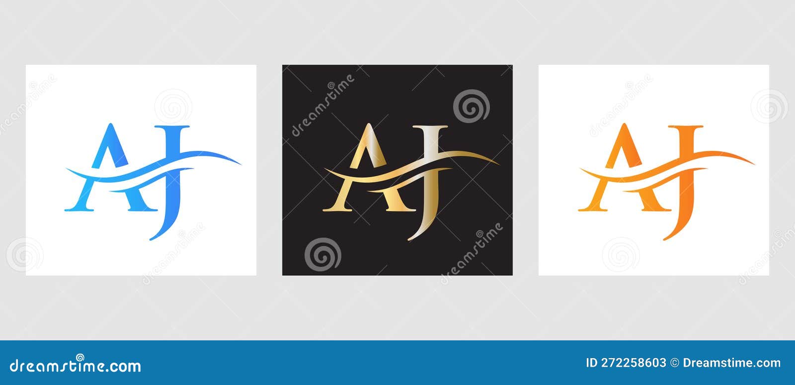 Aj monograma logotipo design letra texto nome símbolo logotipo