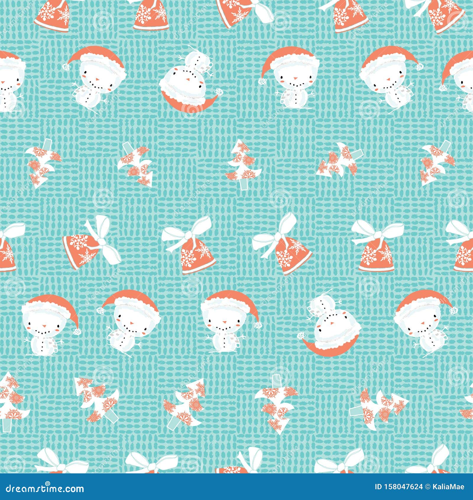 Diseño Navideño Con Muñecos De Nieve, árboles De Navidad Y Campanas De Navidad En Fondo Texturado. Fondo De Navidad Vectorial Stock de ilustración - Ilustración de campanas, árboles: 158047624