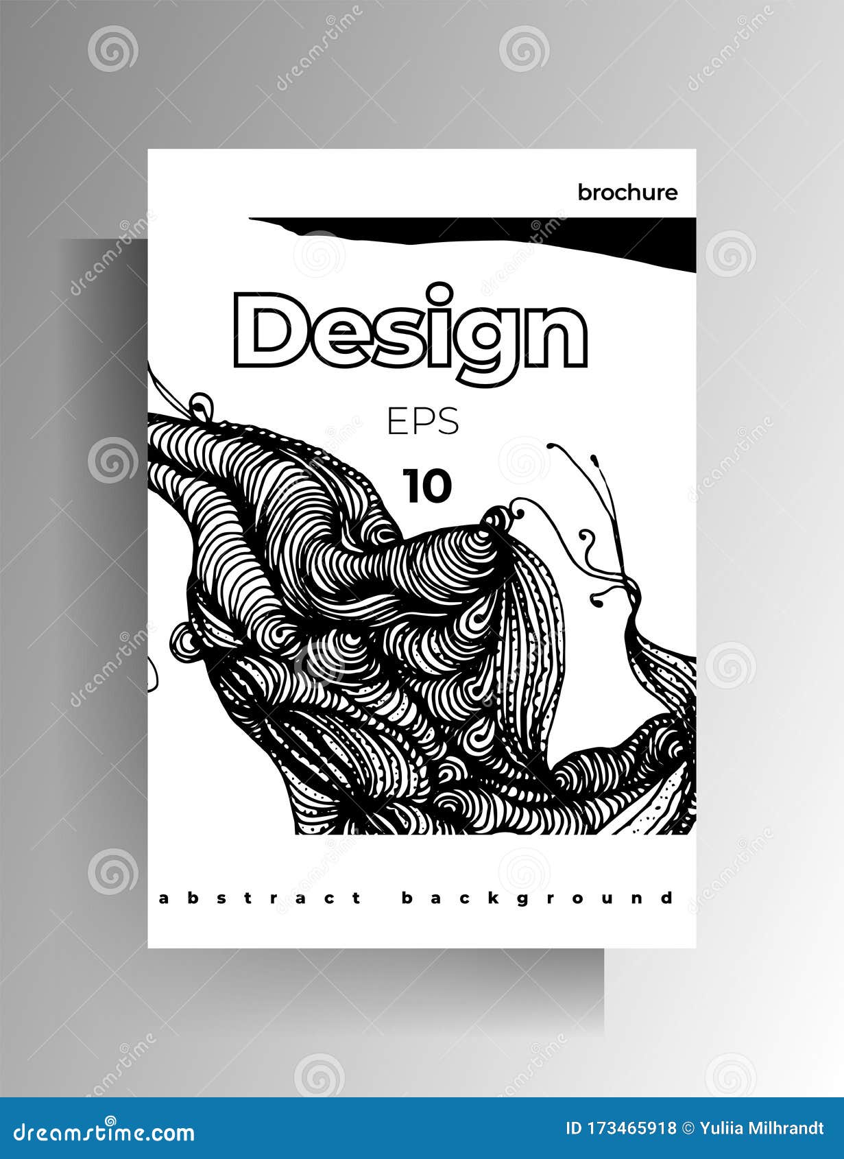 Diseño Para Afiches, Portada Para Libros, Revista Dibujado a Mano En Blanco  Y Negro Stock de ilustración - Ilustración de compartimiento, informe:  173465918
