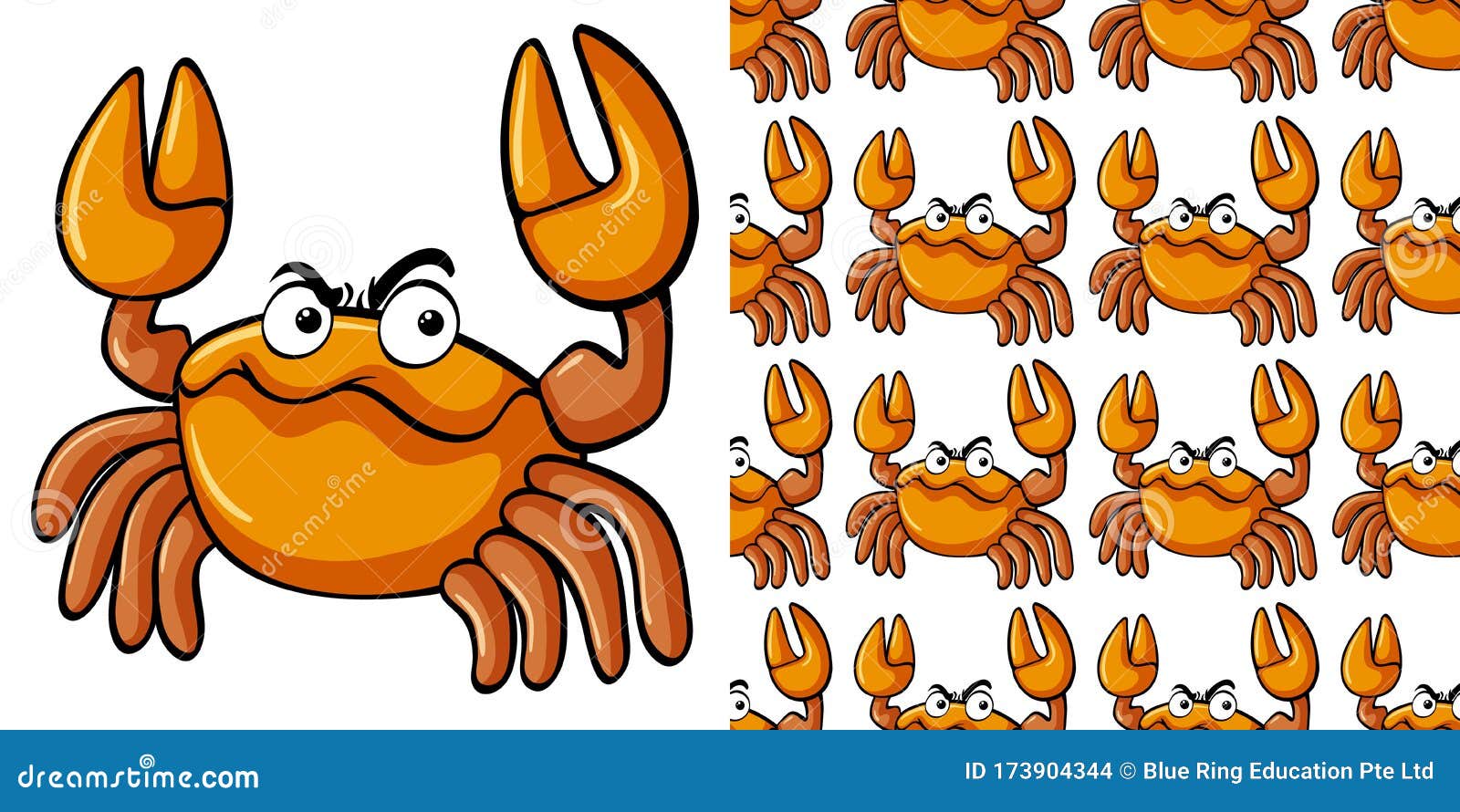 Diseno Seamless Del Fondo Con El Cangrejo Loco Ilustracion Del Vector Ilustracion De Tema Adorable Diseno Seamless Del Fondo Con El Cangrejo Loco Ilustracion Del Vector Ilustracion De Tema Adorable