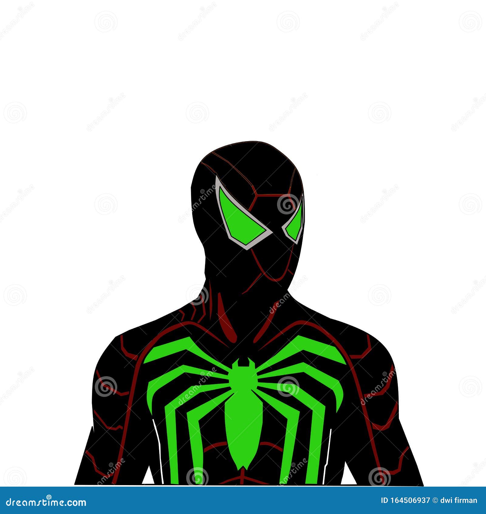 montar Obstinado para ver Diseño Sencillo De Ilustración Spiderman Black Patches Green Fotografía  editorial - Ilustración de sencillo, verde: 164506937