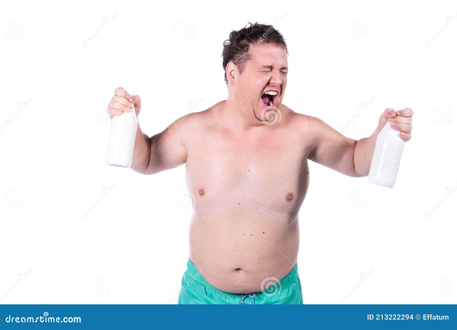 Cold. Diarrhea and Stomach Problems. Stock Photo Image of obesity