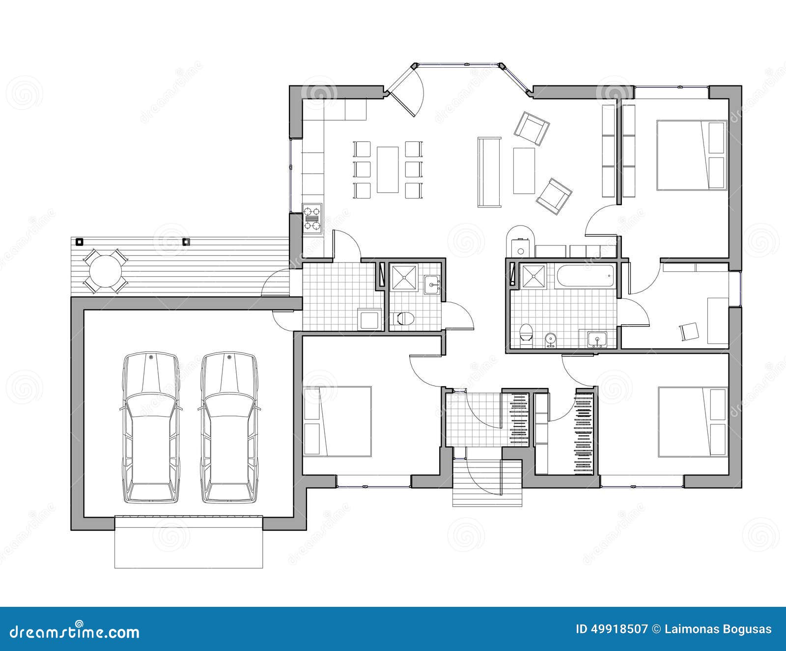 Progetto casa unifamiliare due piani dwg