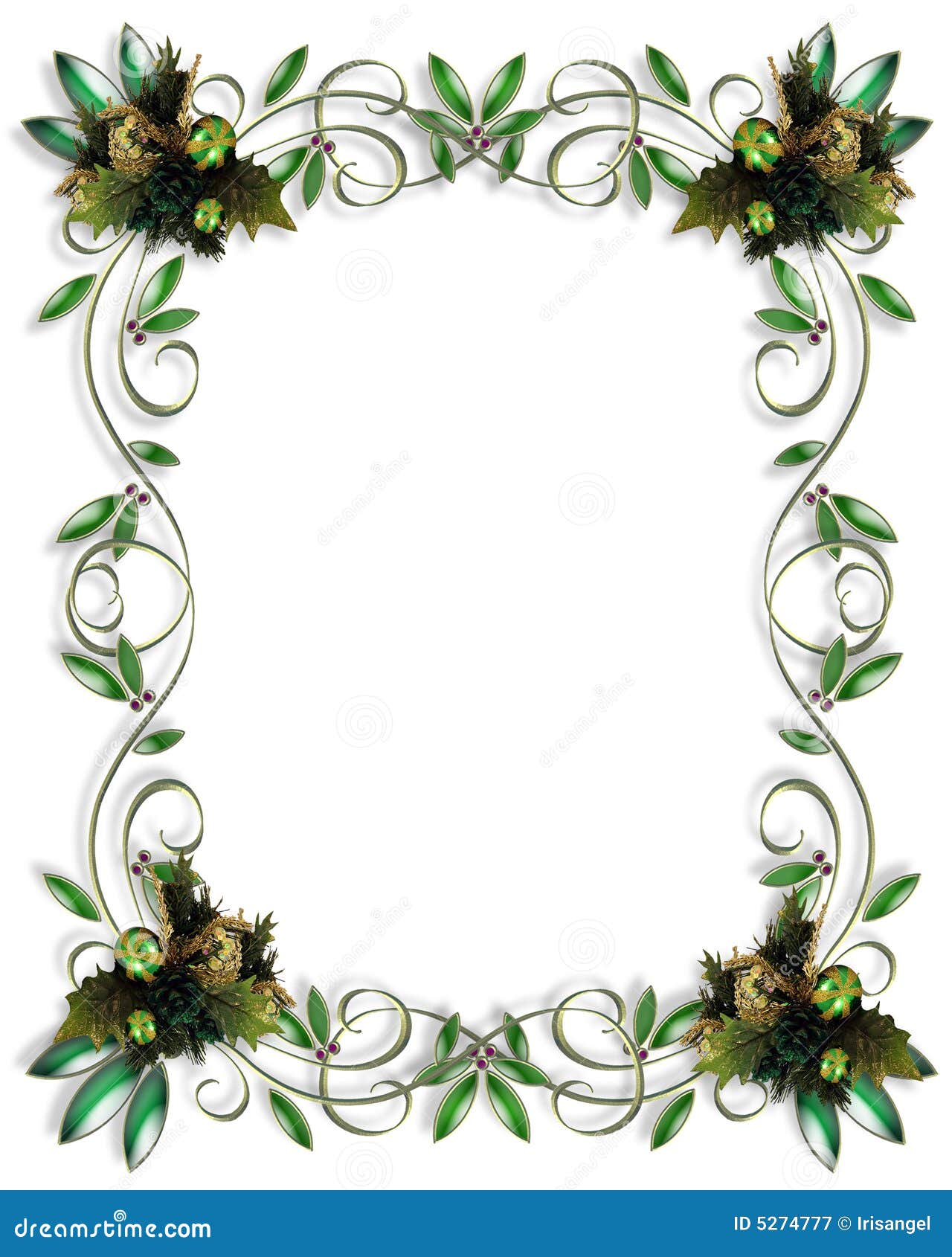 Decorazioni Natalizie Word.Disegno Del Bordo Di Natale Illustrazione Di Stock Illustrazione Di Decorazione Pagina 5274777