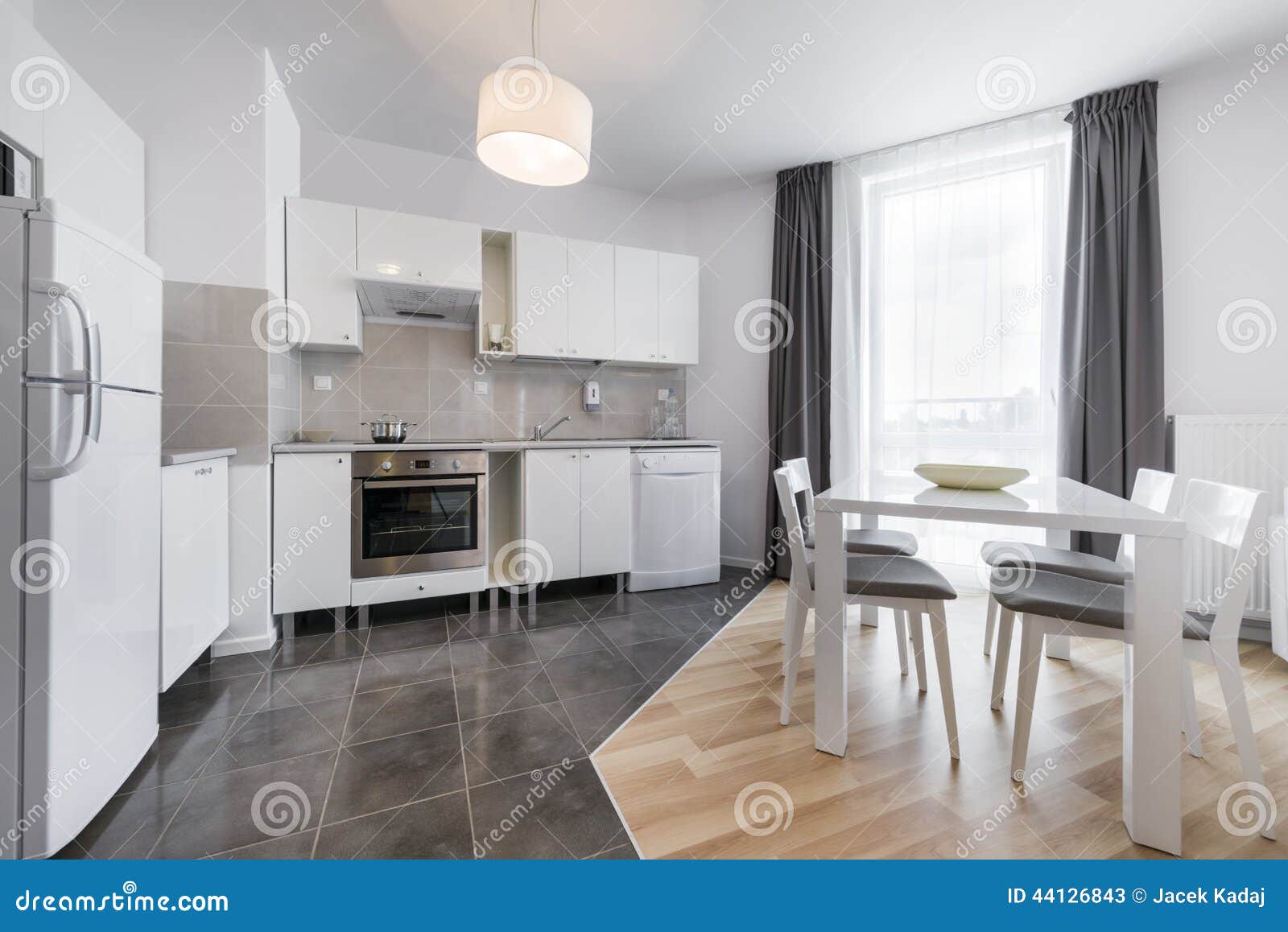 Disegno cucina moderna: cucina componibile tende moderna piano di ...