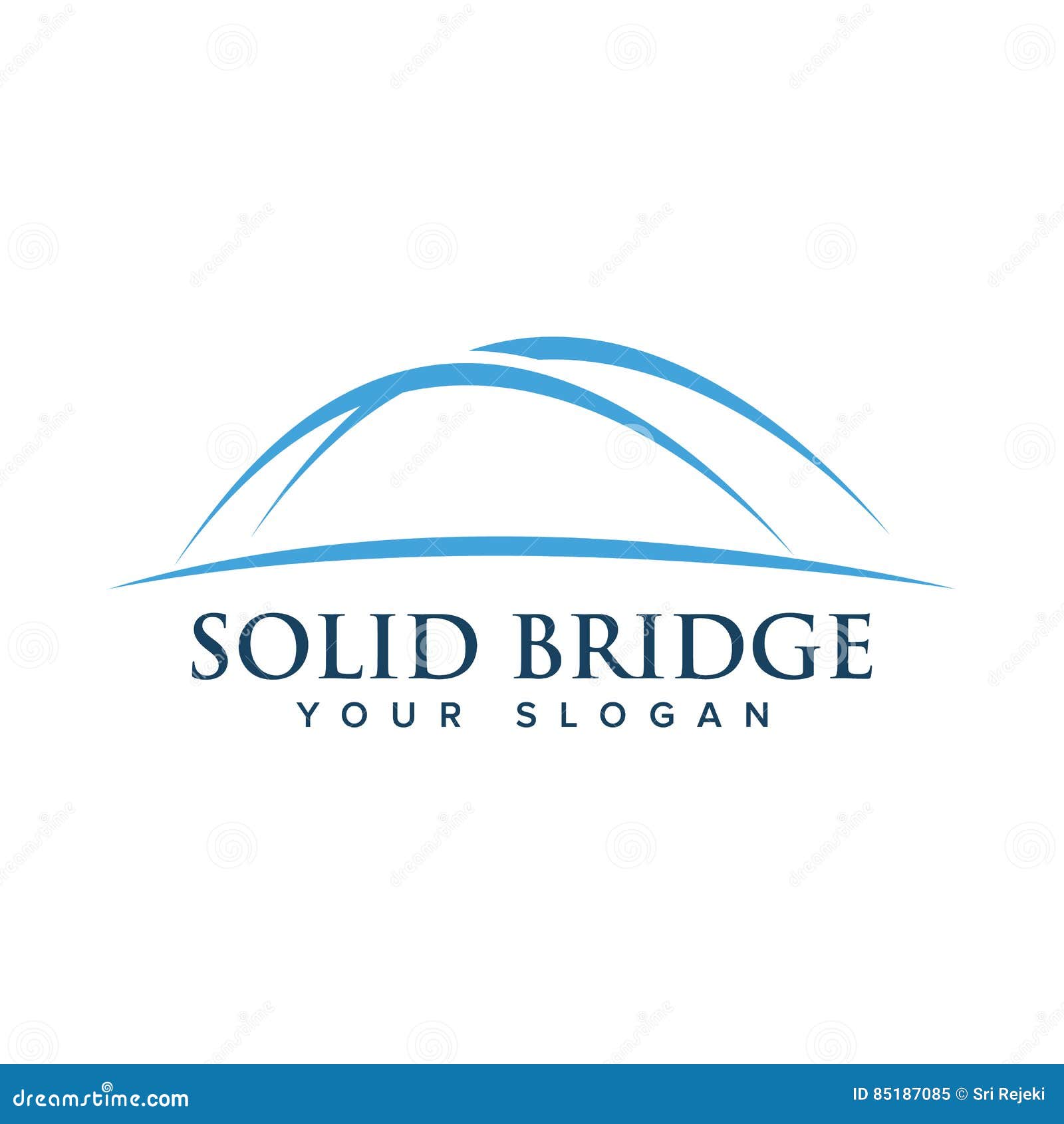 Diseño Del Logotipo Del Puente Ilustración del Vector Ilustración de transporte, corporativo