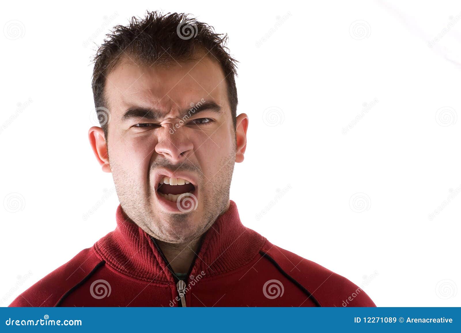Disgusted Man stock image. Image of portrait, headache 12271089