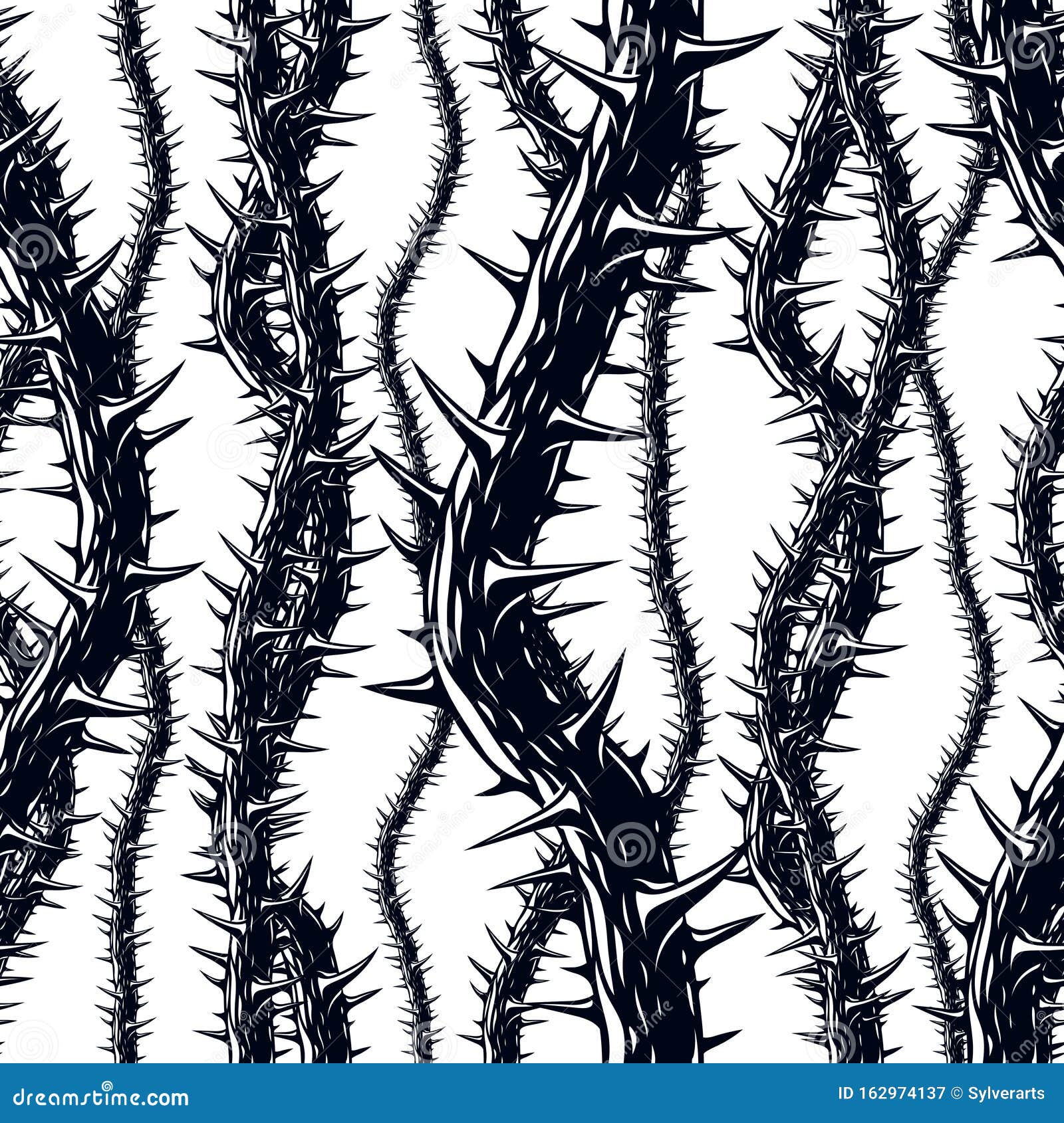 Disgusting Horror Art and Nightmare Seamless Pattern, Vector Background ...