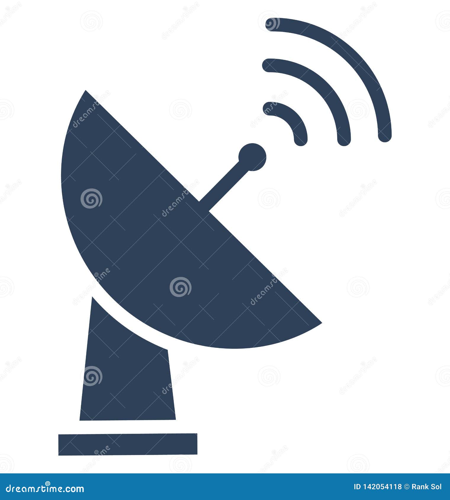 dish antenna   icon that can easily modify or edit