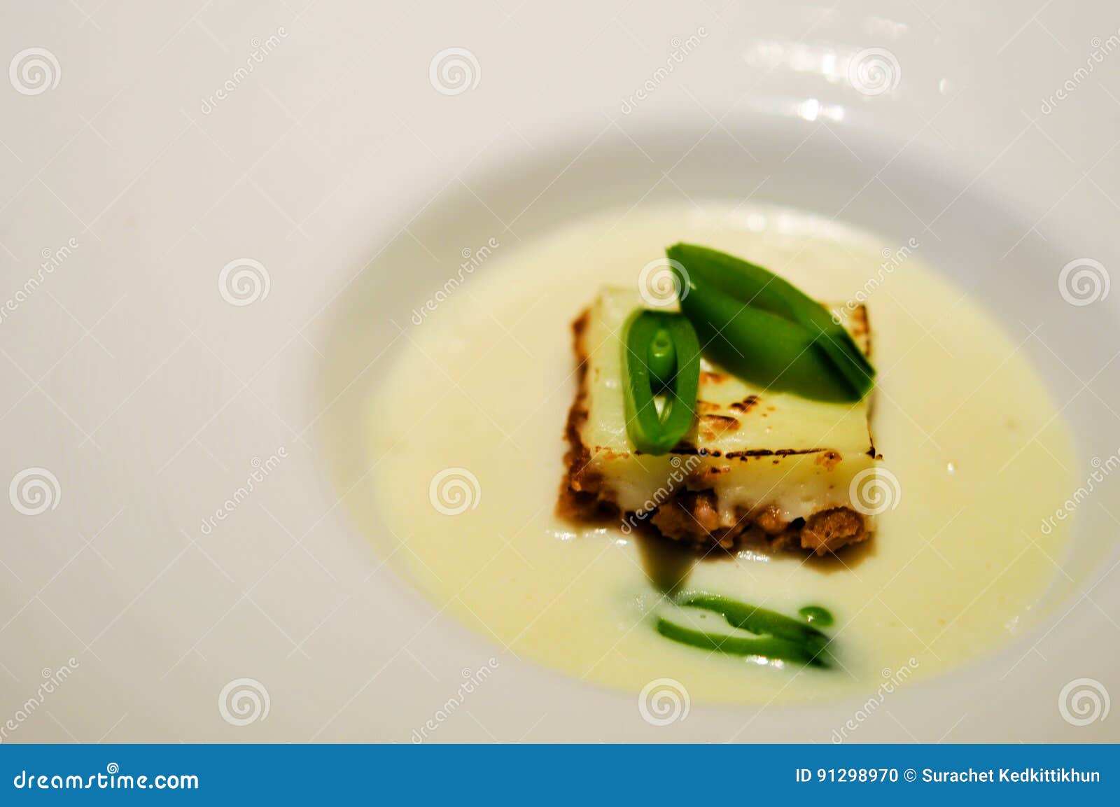 Dish Decoration, the Dish Dinner Set Stock Photo Image of plate