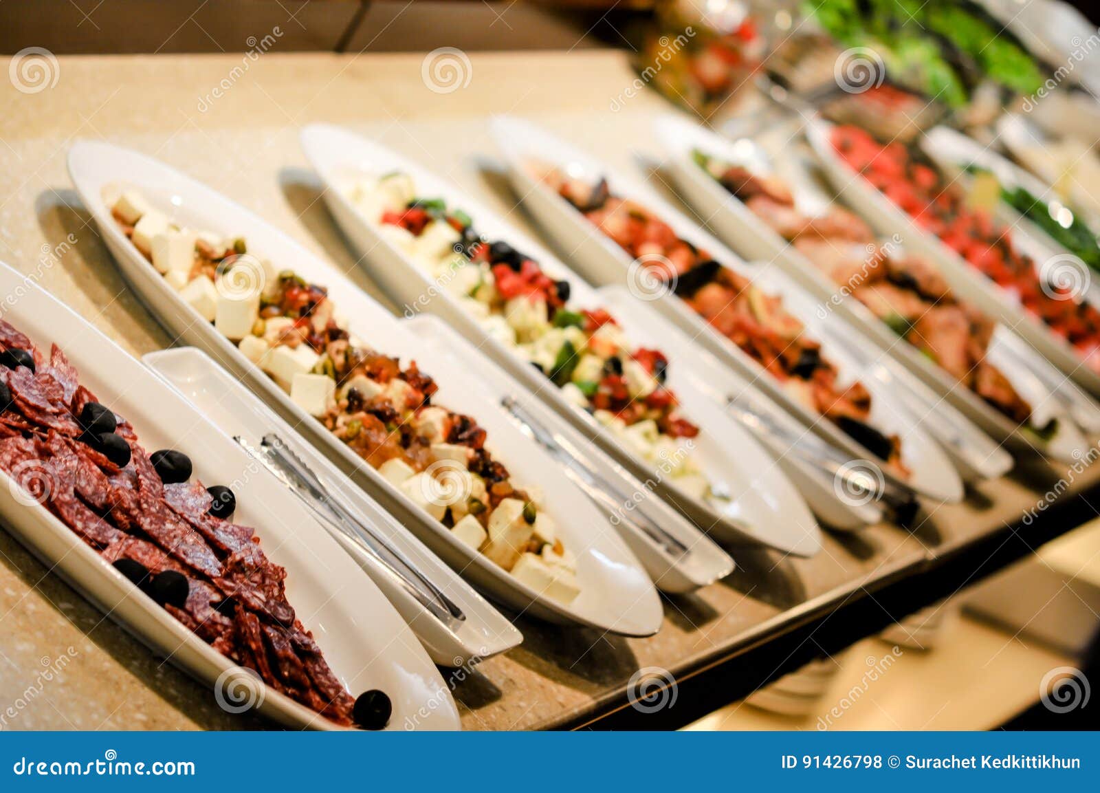 Dish Decoration, the Dish Dinner Set Stock Photo Image of food, event