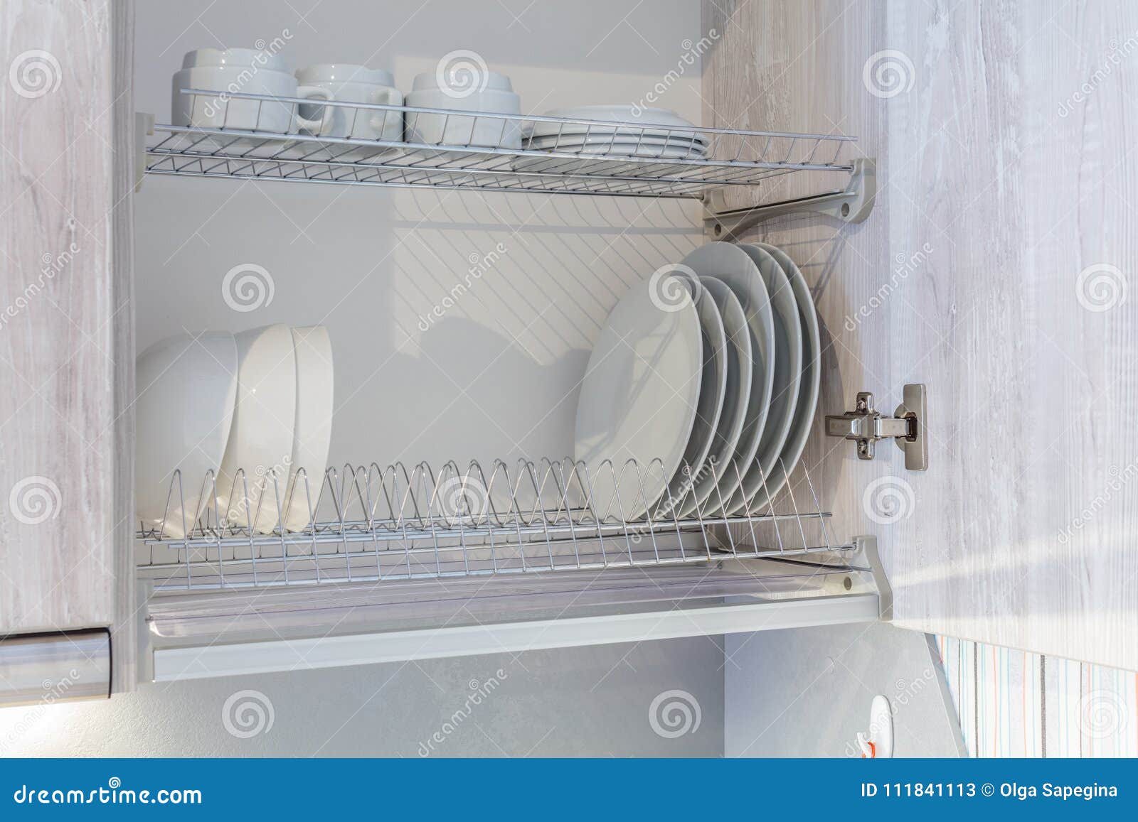 Dish Drying Rack Stock Image Image Of Drainer Crockery 111841113