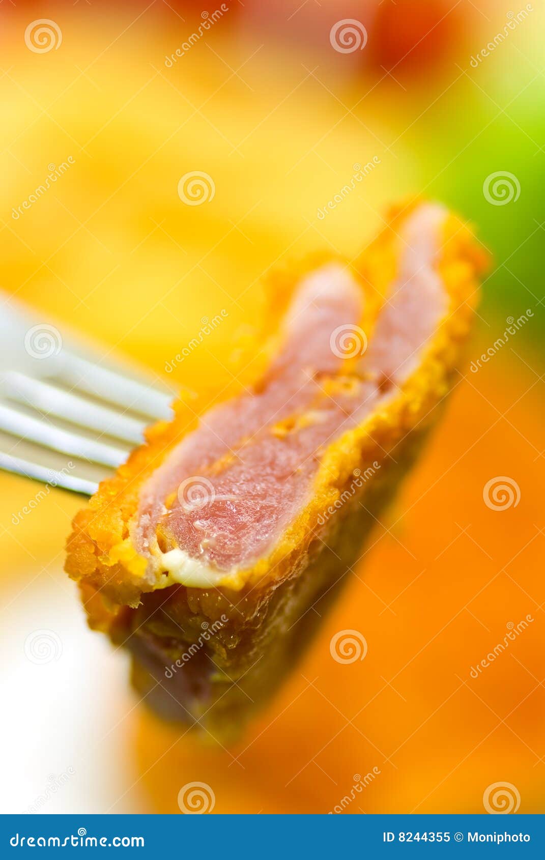 The Dish Full of Meat morsel of the Veal Crunchy Stock Image Image of garnish, diet 8244355