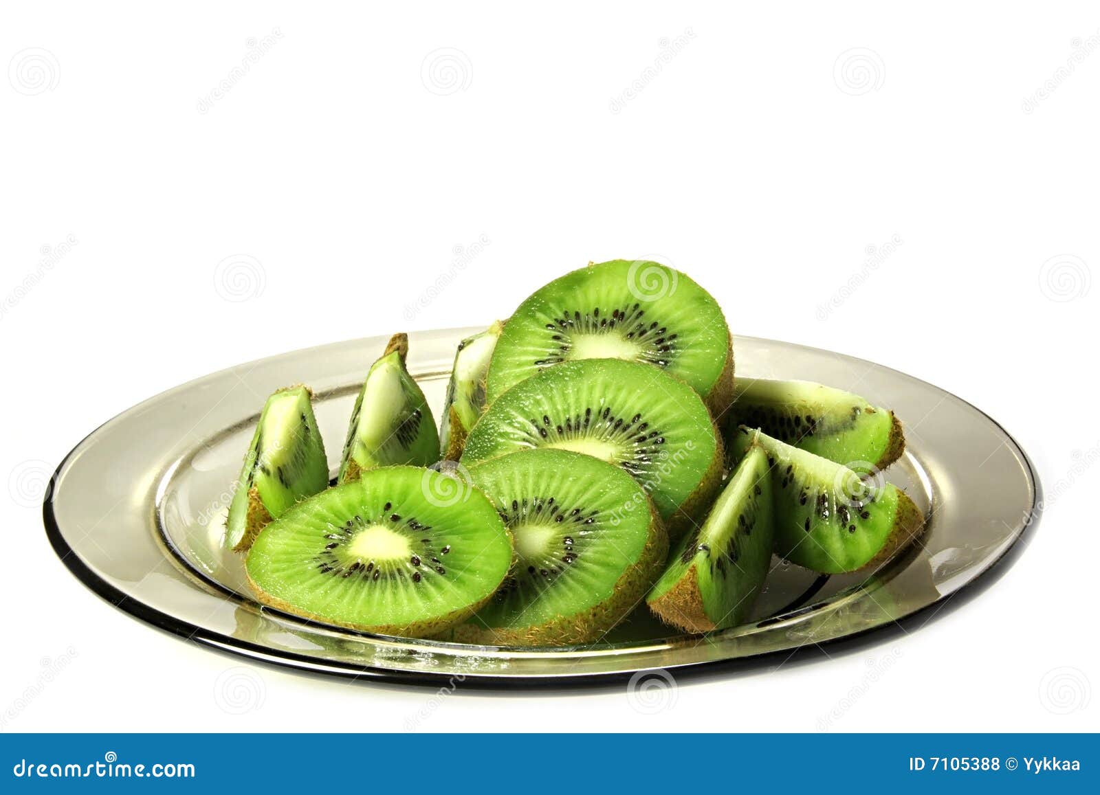 Dish with kiwi. stock photo. Image of dish, green, vegetable - 7105388