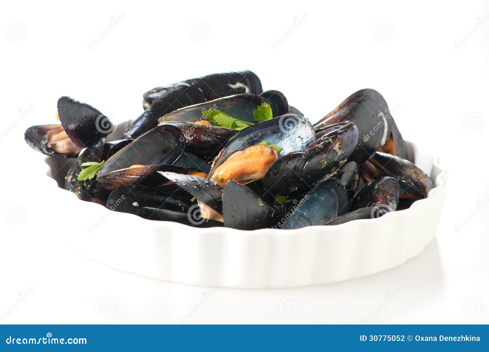 Dish of mussel stock photo. Image of dinner, gourmet 30775052