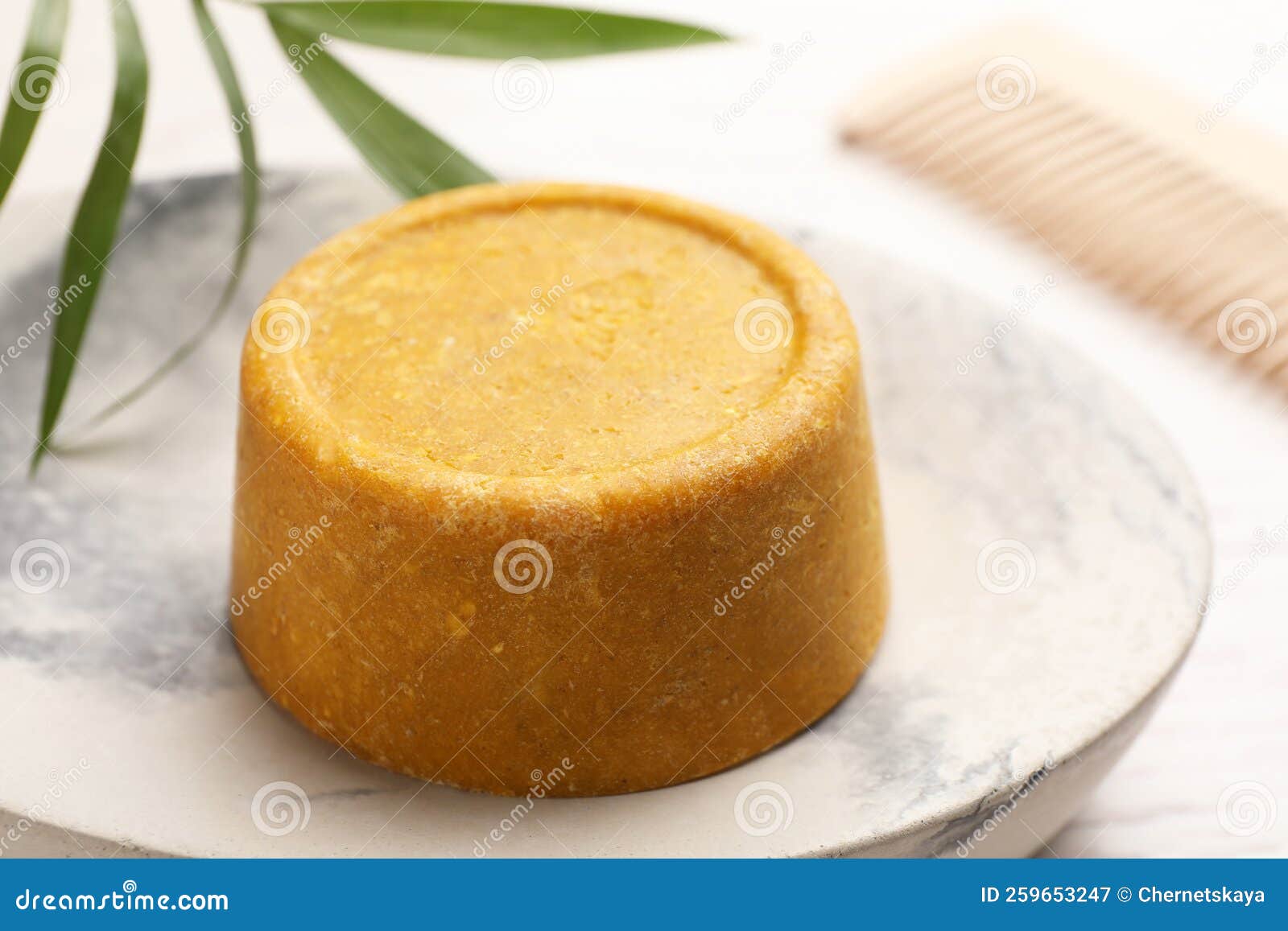 Dish with Solid Shampoo Bar on Table, Closeup Stock Image Image of