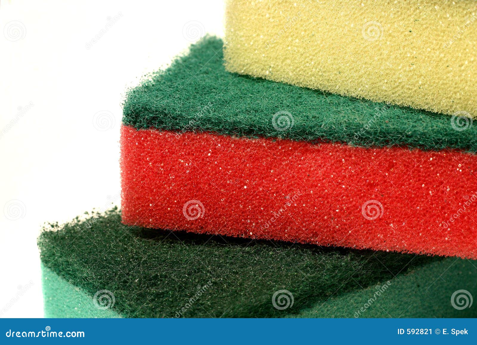Dish sponges stock image. Image of dishwashing, wash, clean 592821