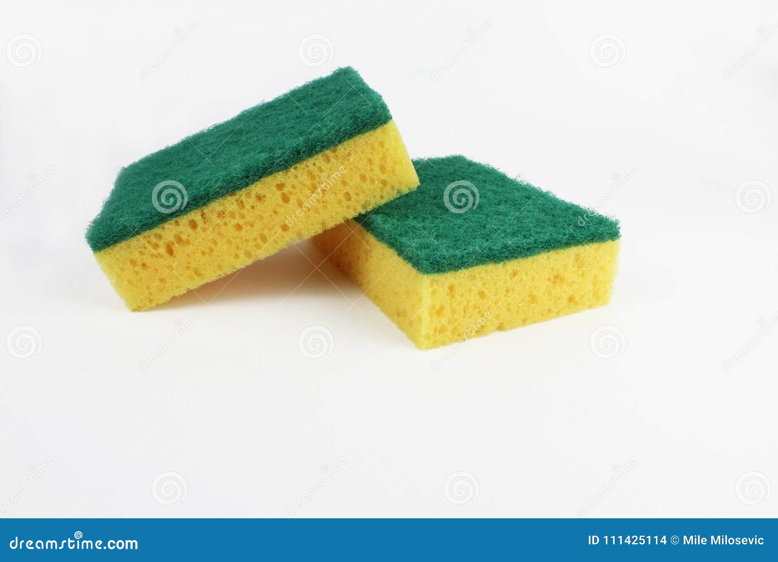 Doing Dishes Dish Soap Scrubber Sponge White Background Stock