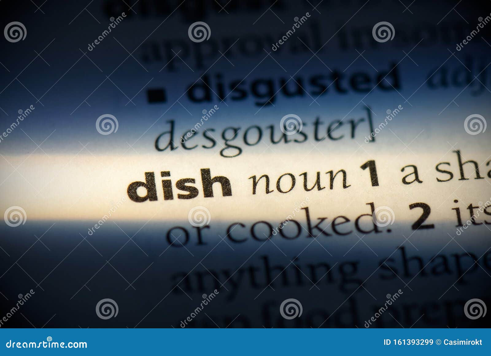 Dish stock image. Image of word, writing, concept, meaning 161393299