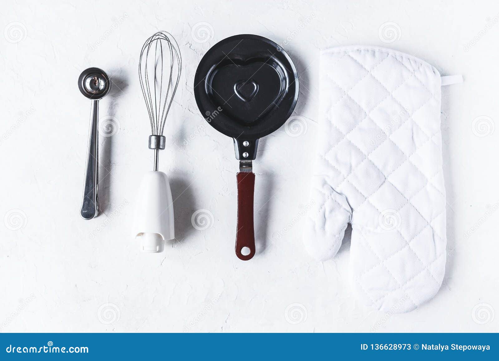 Dishes and Kitchen Accessories for Baking on the Kitchen Table on a