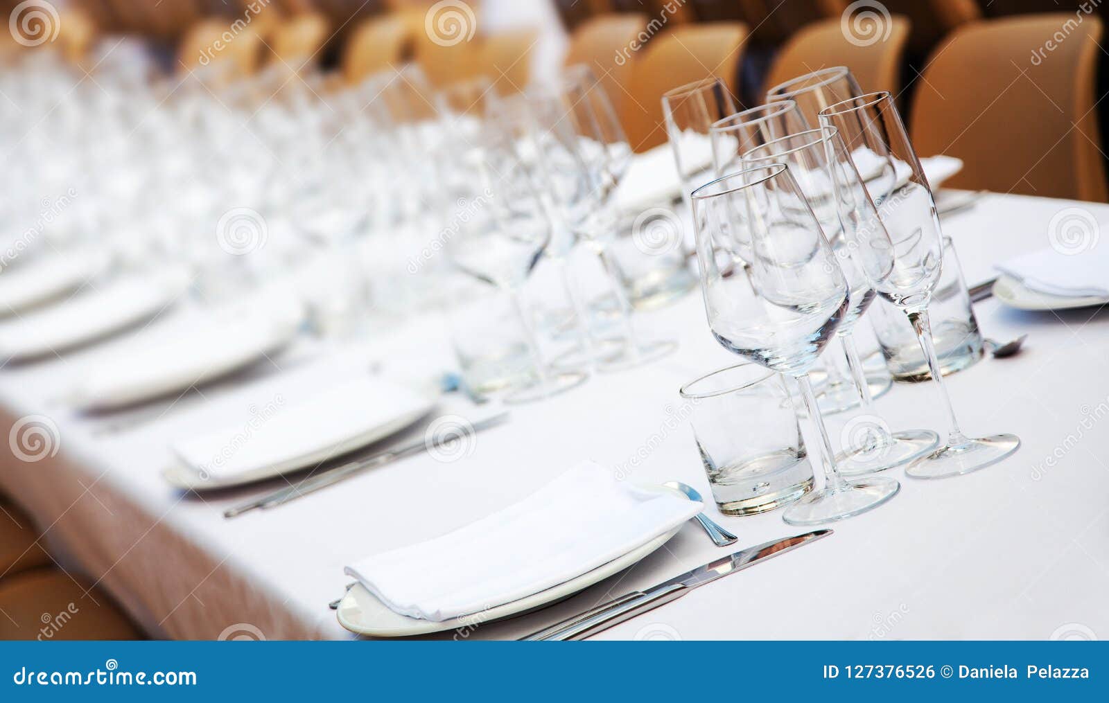 Dishes, Silverware and Glasses Stock Photo Image of elegant, crystal