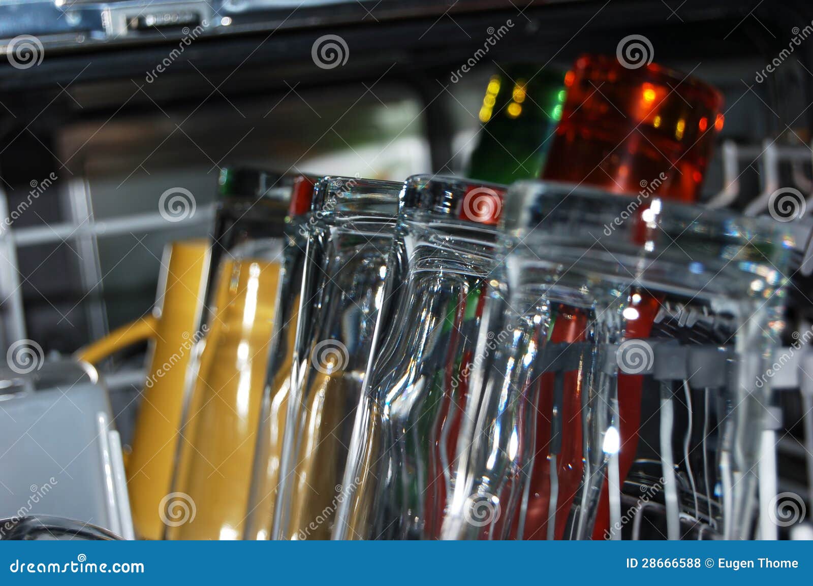 Dishwasher stock photo. Image of glasses, detail, clean 28666588