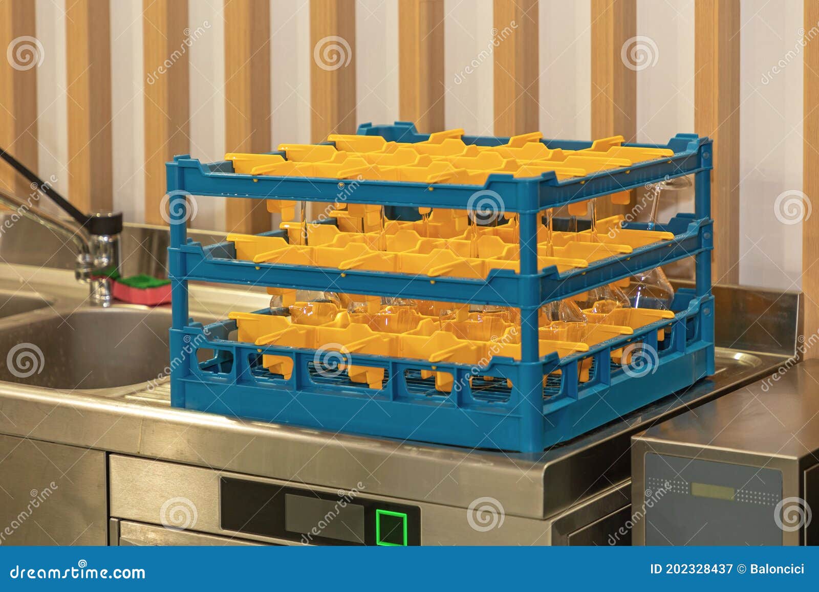 Dishwasher Glass Rack stock image. Image of rack, professional 202328437