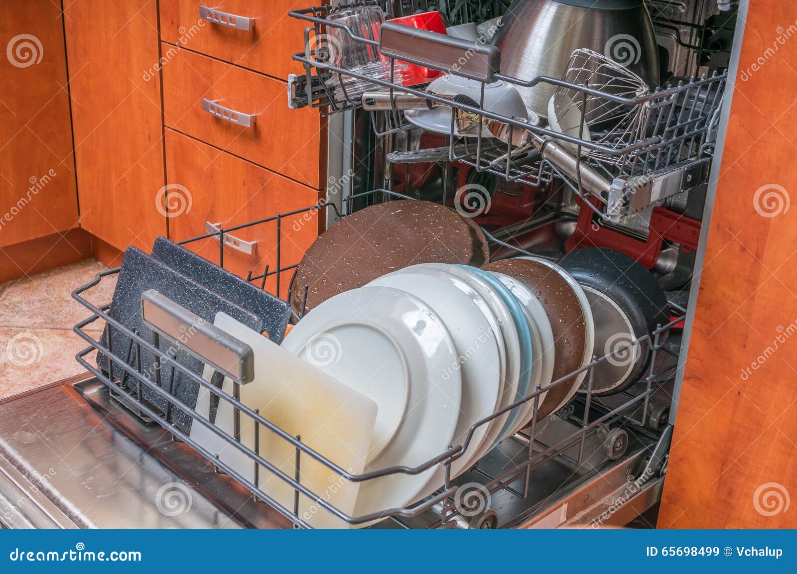 Dishwasher Machine Filled with Dirty Dishes Stock Image Image of dish