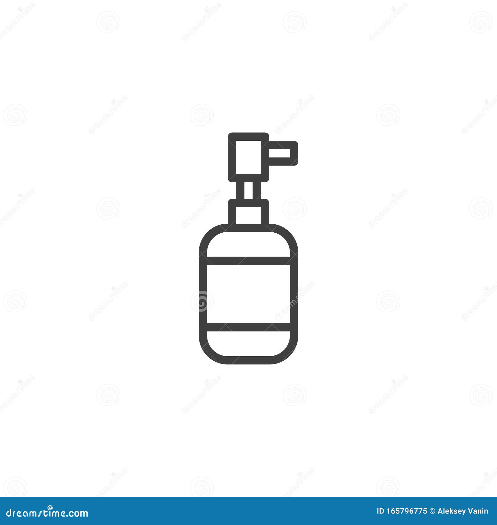 Dishwashing Detergent Bottle Line Icon Stock Vector - Illustration of ...