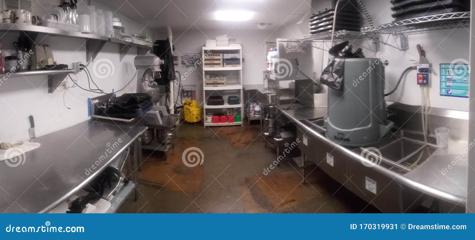 Dishwashing room stock image. Image of restaurant, room 170319931