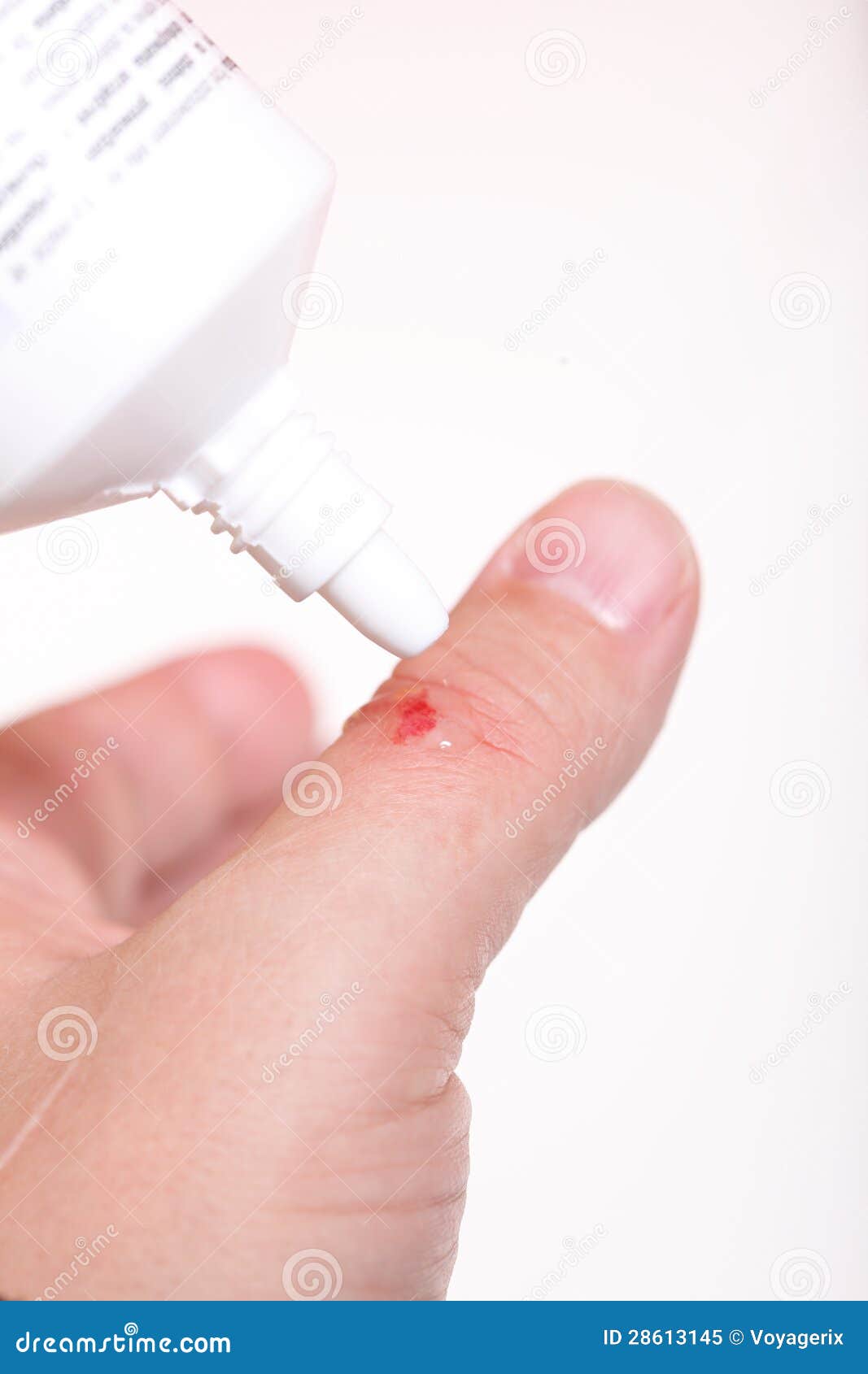 Disinfect the Scratch Alcohol Cuts Hand Health Stock Image Image of