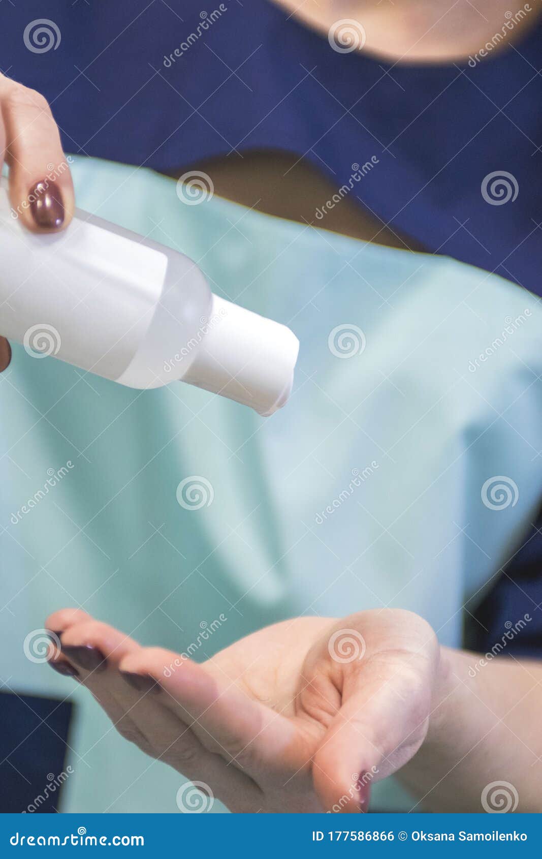 Disinfection Of The Hands Of A Medical Professional