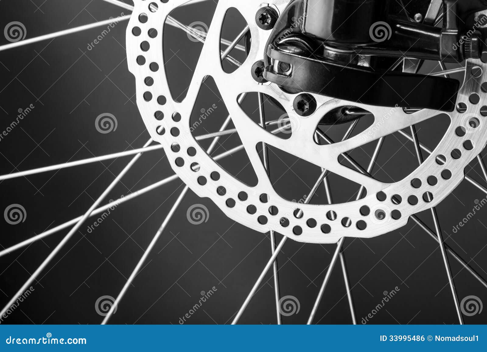 Disk Brake of a Mountain Bicycle Stock Photo Image of gear, objects