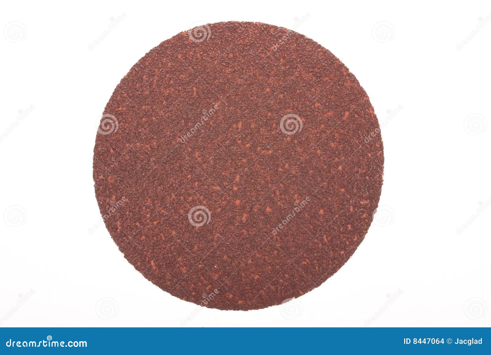 disk of brown sandpaper