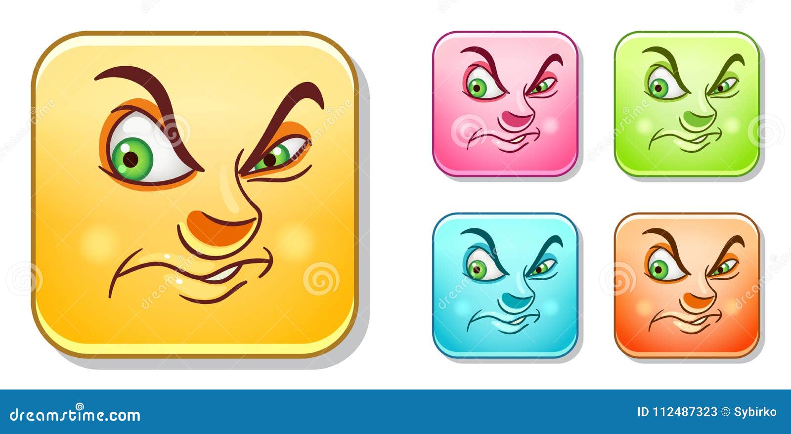 dislike evil emoticons collection