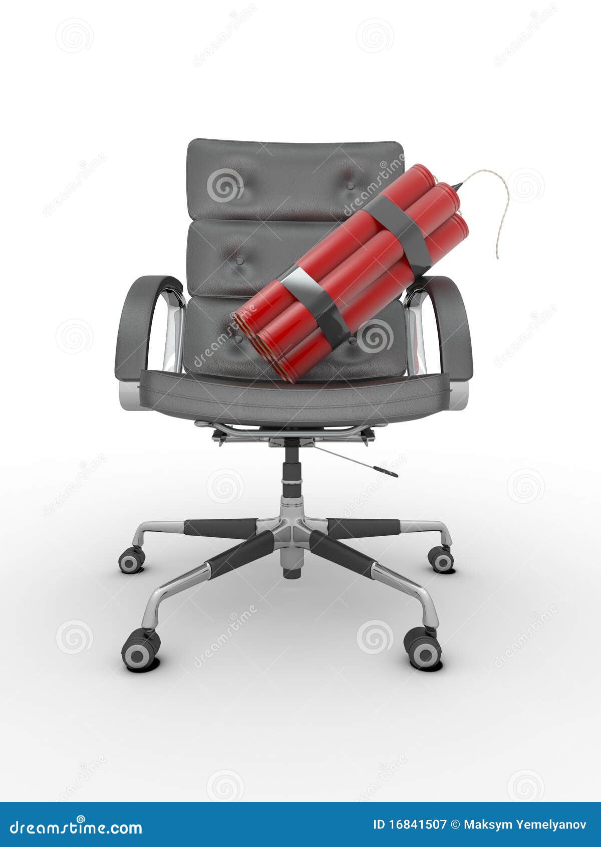 Dismissal of Manager. Dynamit on Office Armchair Stock Illustration