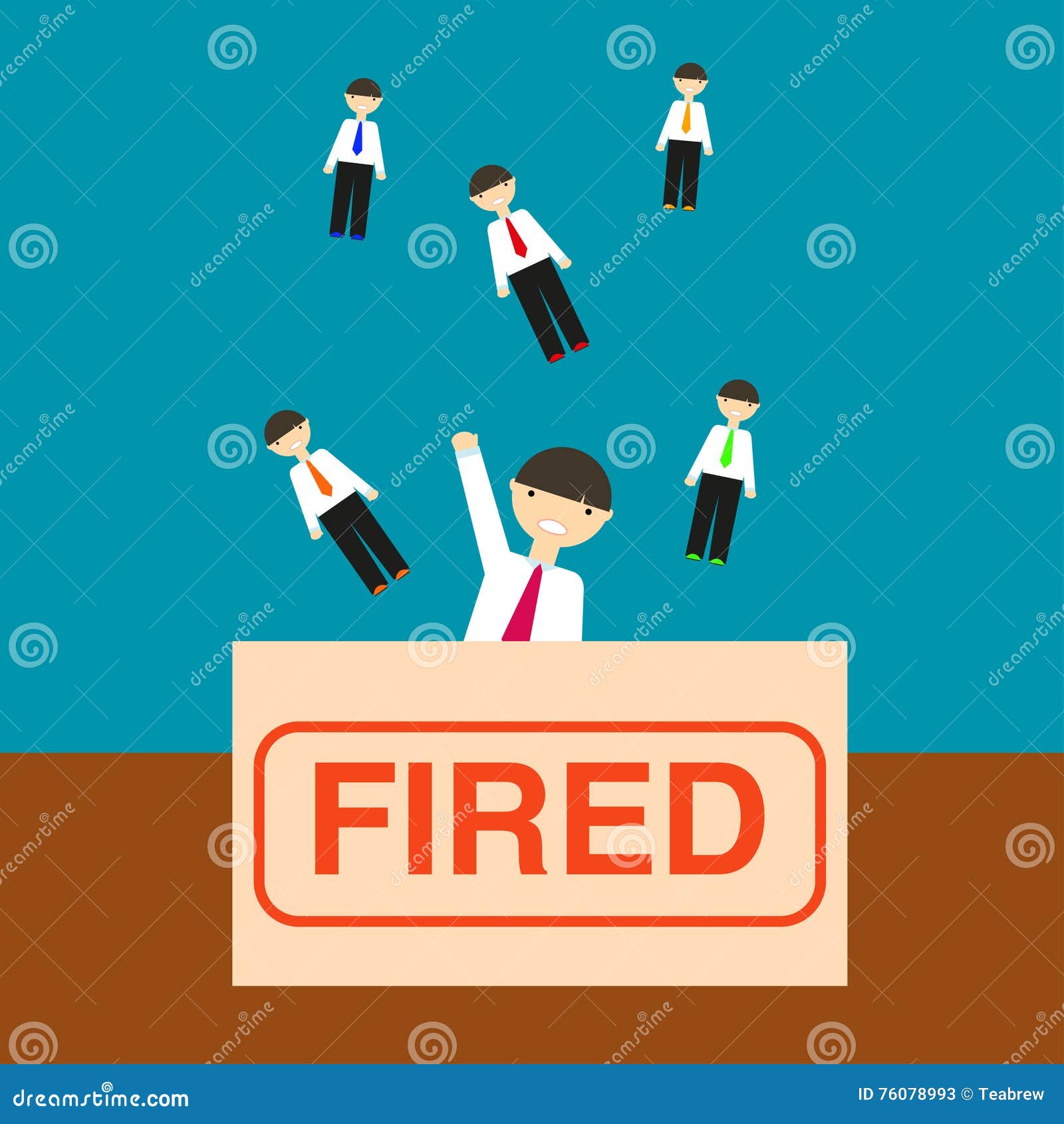 Dismissal Vector Illustration Stock Vector - Illustration of employment