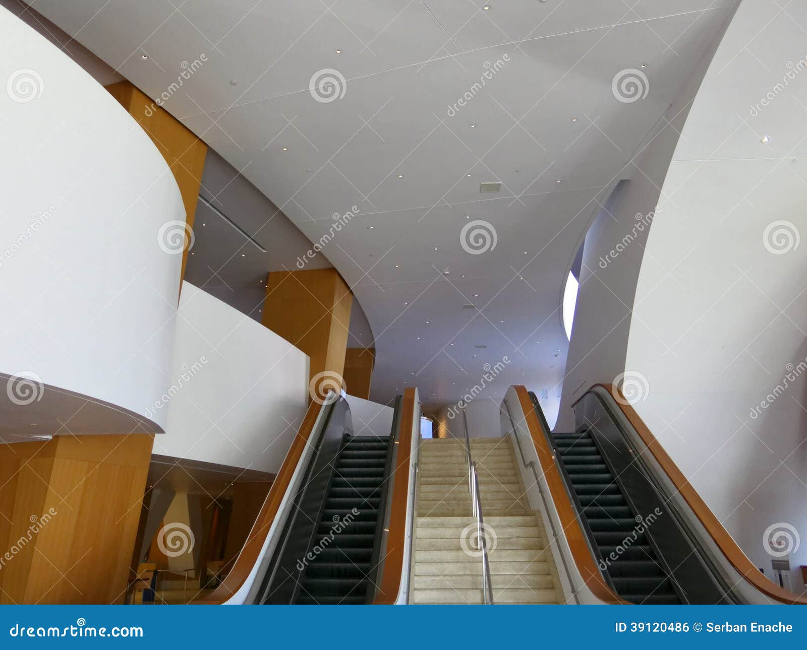 Disney Concert Hall California Interior Editorial Photo