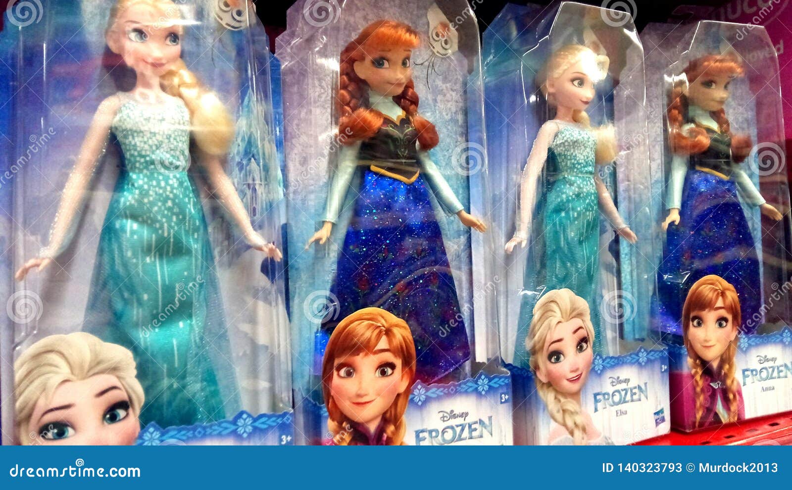 Disney Frozen Elsa and Anna Dolls Editorial Stock Photo - Image of ...