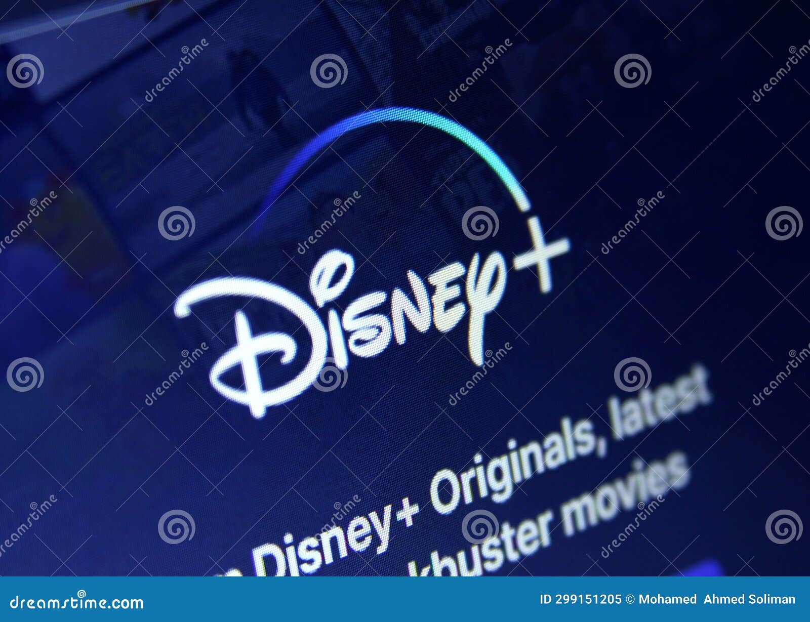 Disney Plus logo editorial image. Image of entertainment 299151205
