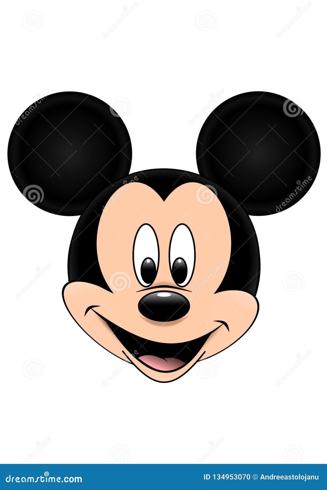 Mickey Mouse Minnie Mouse Drawing, Disney Mickey Logo, watercolor Painting,  face, monochrome png | Klipartz