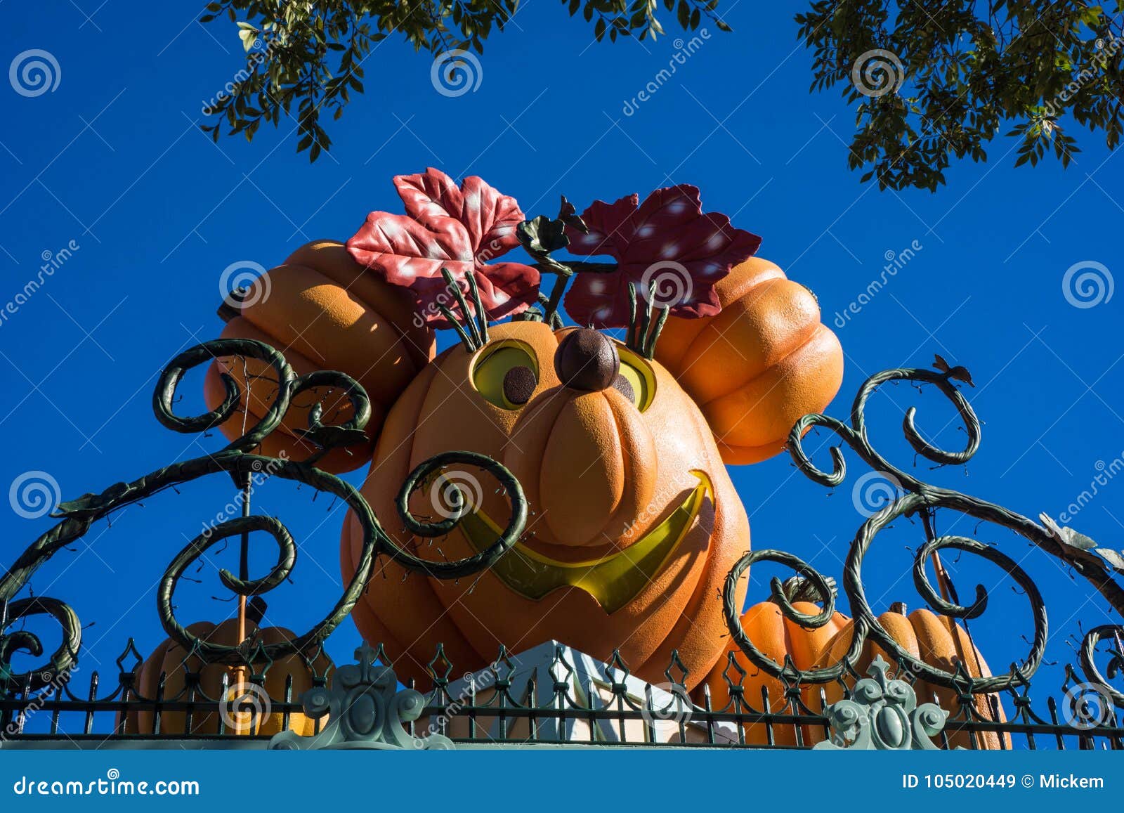 Disneyland Halloween Decor Minnie Mouse Editorial Stock Image ...