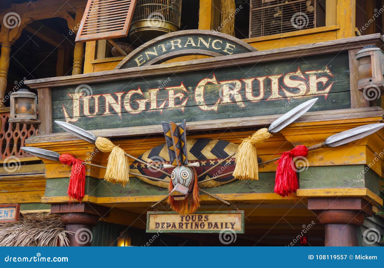 Disneyland Jungle Cruise Signage Editorial Photography - Image of