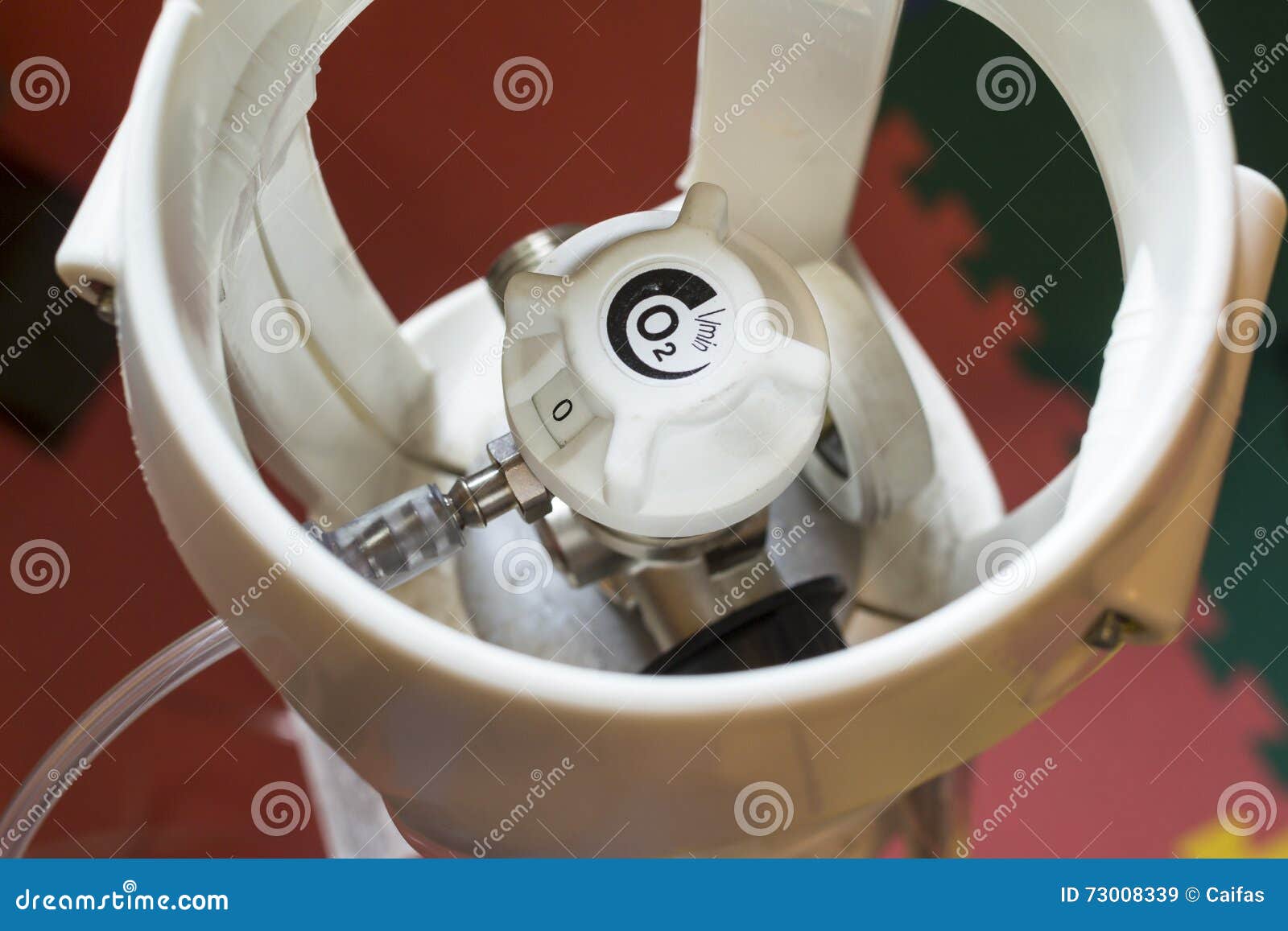 Dispensing Medical Oxygen Device Stock Image Image of close