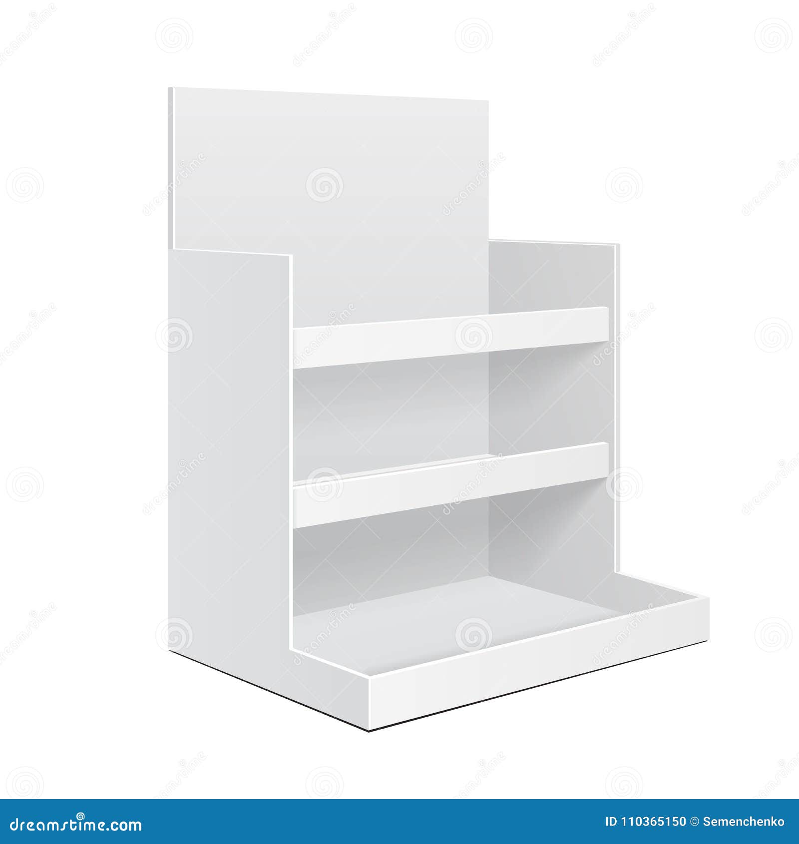 Download Display Cardboard Counter Shelf Holder Box POS POI Blank ...