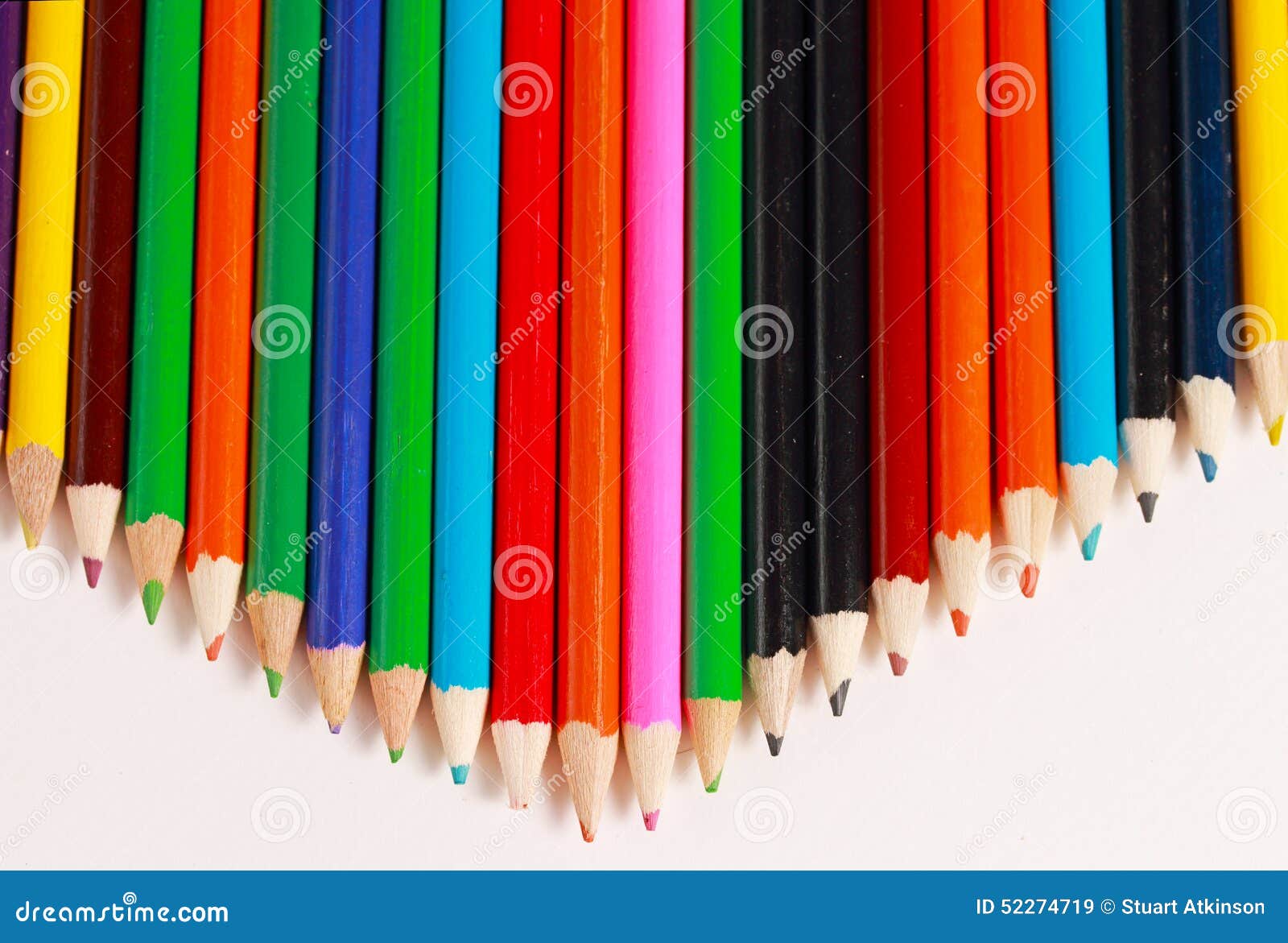 A Display of Colored Pencils Stock Image Image of learn, craft 52274719