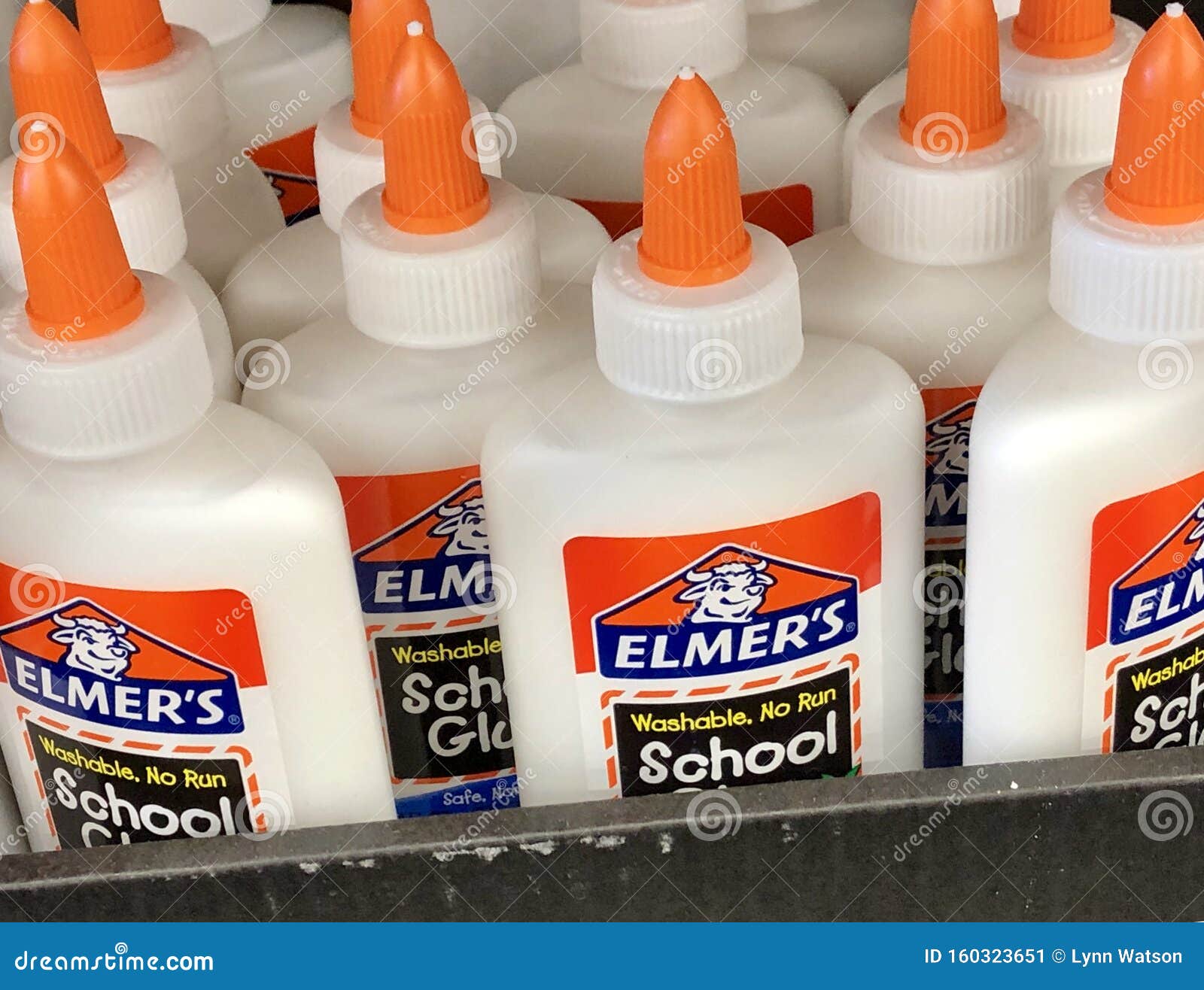 Display of Elmer s glue editorial photo. Image of retail - 160323651