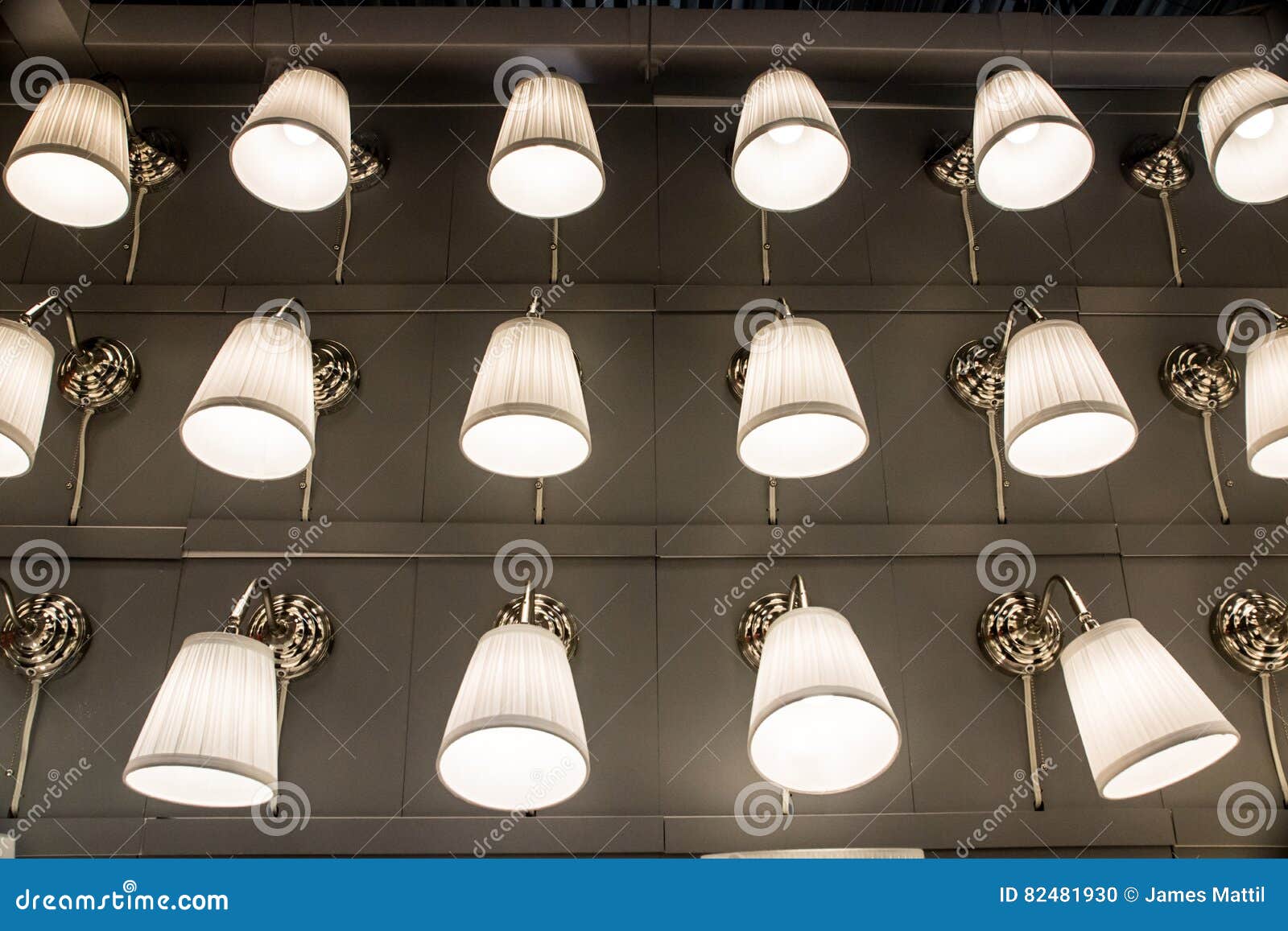 Display of Lamps and Shades Stock Photo Image of retail, lamps 82481930