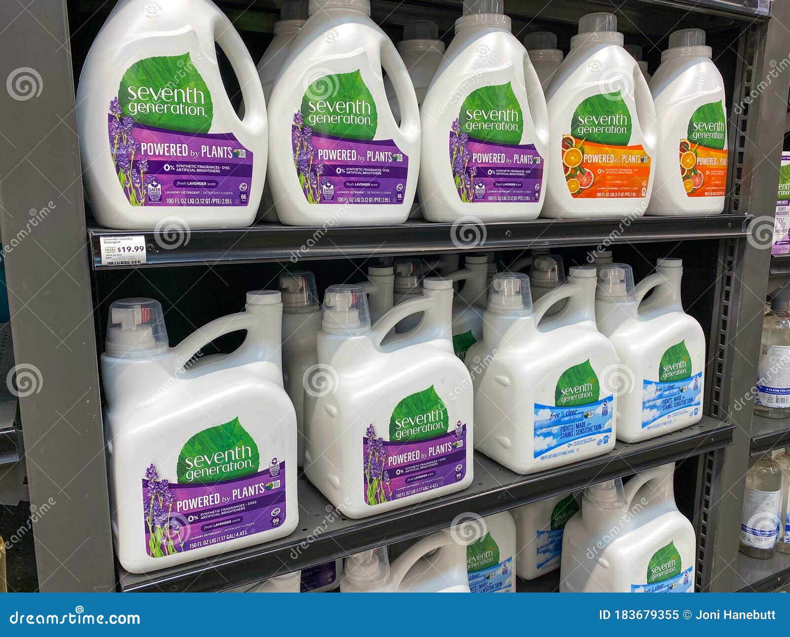 A Display Of Seventh Generation Laundry Detergent At A Whole Foods